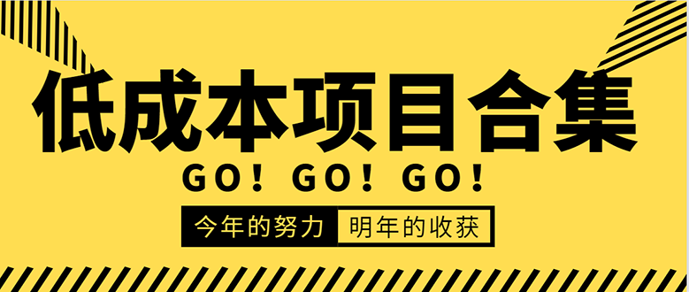 低成本零成本项目合集：赚钱快的慢的、暴利的，线上线下的，价值万元资料-八号资源库