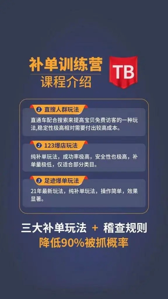 数据蛇淘宝2021最新三大补单玩法+稽查规则，降低90%被抓概率-八号资源库