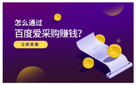 大王·怎么通过百度爱采购赚钱，已经通过百度爱采购完成200多万的销量-八号资源库
