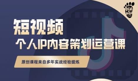 抖音短视频个人ip内容策划实操课，真正做到普通人也能实行落地-八号资源库