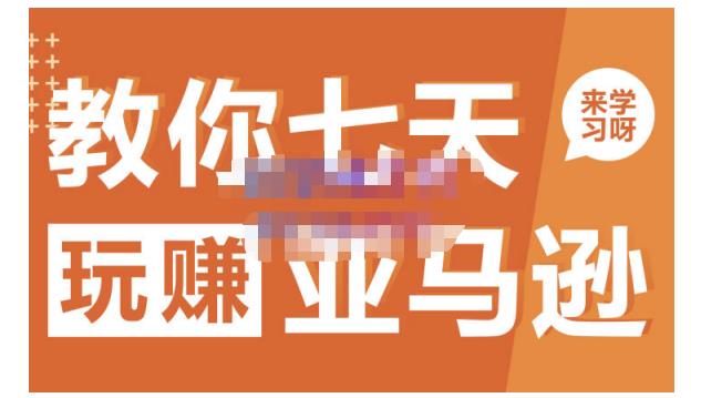 晟尧跨境·教你七天玩赚亚马逊，教你轻松玩赚亚马逊，适合小白学习-八号资源库