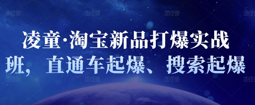 凌童·淘宝新品打爆实战班，直通车起爆、搜索起爆-八号资源库