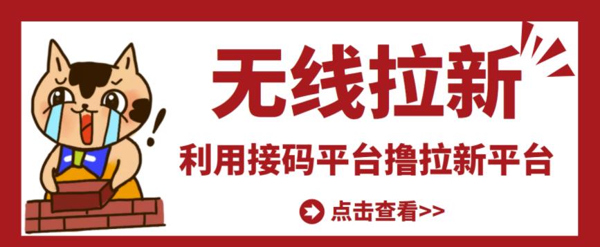 最新接码无限拉新项目，利用接码平台赚拉新平台差价，轻松日赚500+-八号资源库