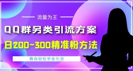价值888的QQ群另类引流方案，半自动操作日200~300精准粉方法【视频教程】-八号资源库