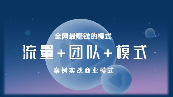 王冲老师《流量+团队+模式》商业模式实战课，全网最赚钱的模式-八号资源库