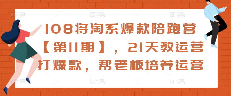 108将淘系爆款陪跑营【第11期】，21天教运营打爆款，帮老板培养运营-八号资源库
