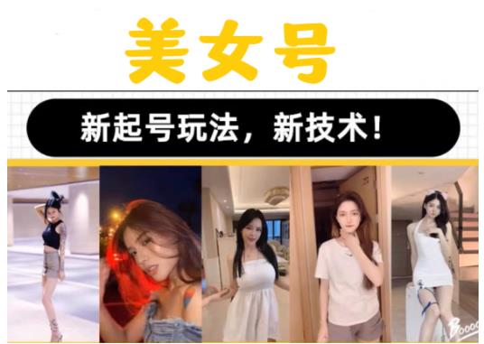 2023抖音快手短视频美女号课程制作玩法教程，美女号搬运新起号玩法，新技术（素材+教程）-八号资源库
