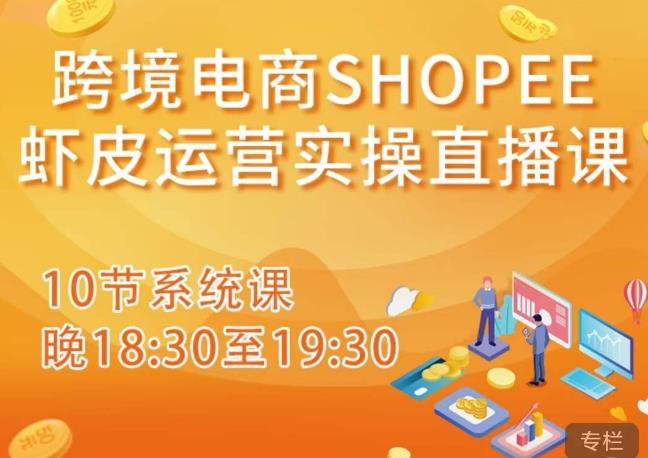 跨境电商Shopee虾皮运营实操直播课，从零开始学，入门到精通（10节系统课）-八号资源库