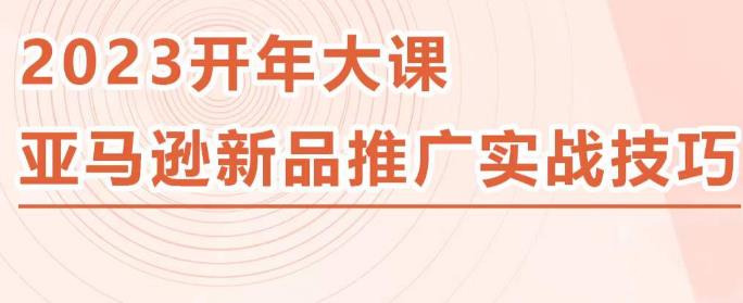 2023亚马逊新品推广实战技巧，线下百万美金课程的精简版，简单粗暴可复制，实操性强的推广手段-八号资源库