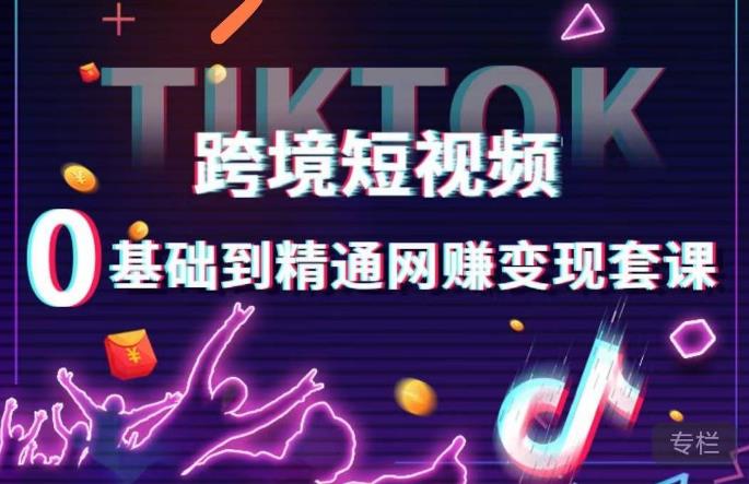 跨境短视频TIKTOK 0基础到精通网赚变现套课，跨境短视频独立站带货变现技巧-八号资源库