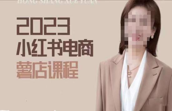 2023小红书电商课，新手小白从0~1玩转小红书薯店电商-八号资源库
