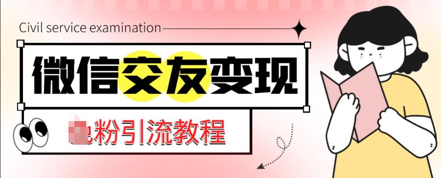 微信交友变现项目，吸引全网LSP男粉精准变现，小白也能轻松上手，日入500+-八号资源库