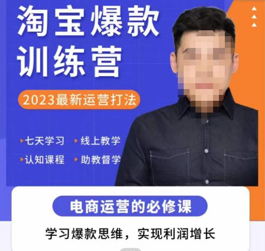 爱上黄昏·淘宝爆款训练营，2023最新运营打法，学习爆款思维，实现利润增长-八号资源库