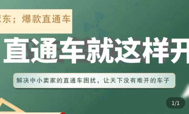 冠东·淘系直通车保姆级教程，全面讲解直通车就那么简单-八号资源库