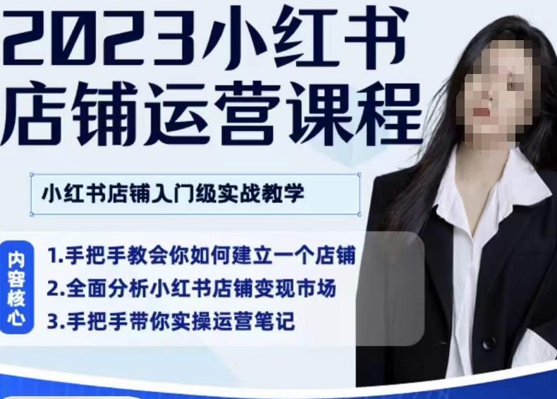 陶金金·2023小红书店铺运营课，小红书店铺入门实战教学-八号资源库