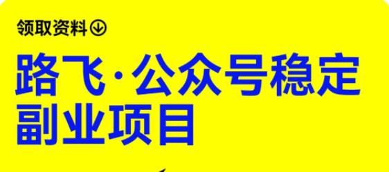 路飞·公众号稳定副业项目，你只要无脑去推广，粉丝和收入，自然就来了-八号资源库