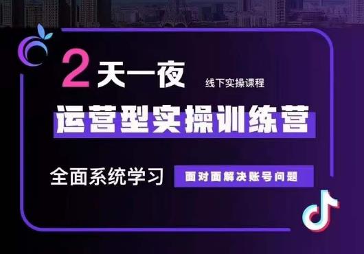 5月22-23线下课运营型实操训练营，全面系统学习，从底层逻辑到实操方法到千川投放-八号资源库