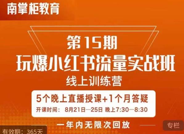 辛言玩爆小红书流量实战班，小红书种草是内容营销的重要流量入口-八号资源库