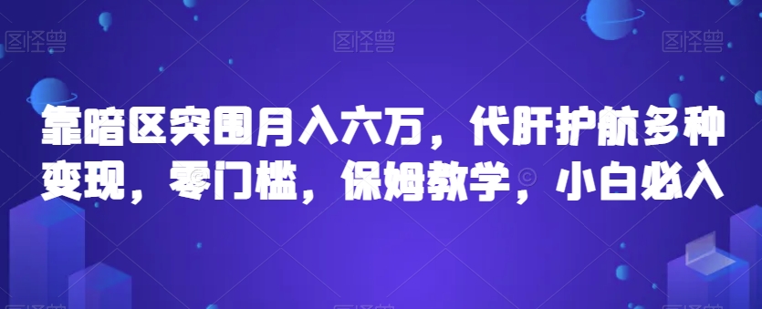 靠暗区突围月入六万，代肝护航多种变现，零门槛，保姆教学，小白必入【揭秘】-八号资源库