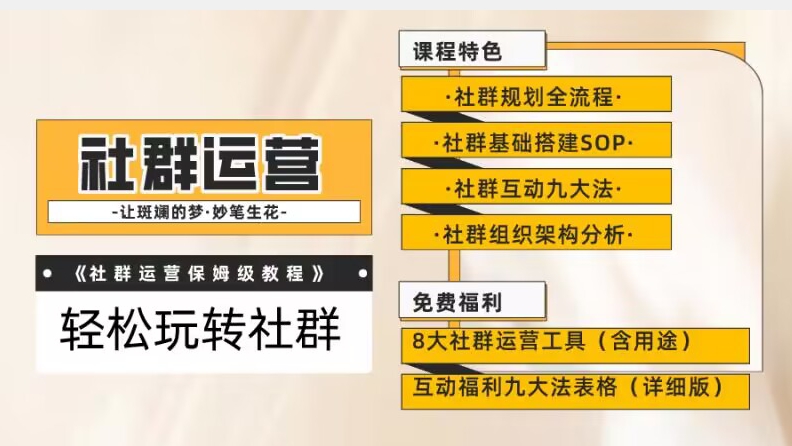 【社群运营】保姆式教程：九大互动法，八款社群运营工具助你轻松玩转社群【揭秘】-八号资源库