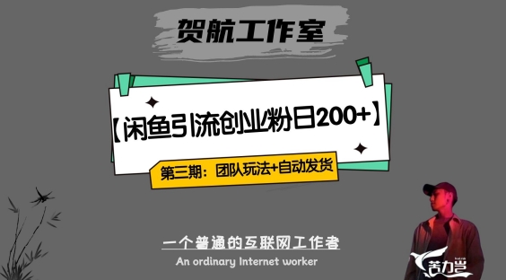 第三期：暴力引流，无脑搬运，闲鱼创业粉引流一天200+，更新全自动发货的团队闭环模式【揭秘】-八号资源库