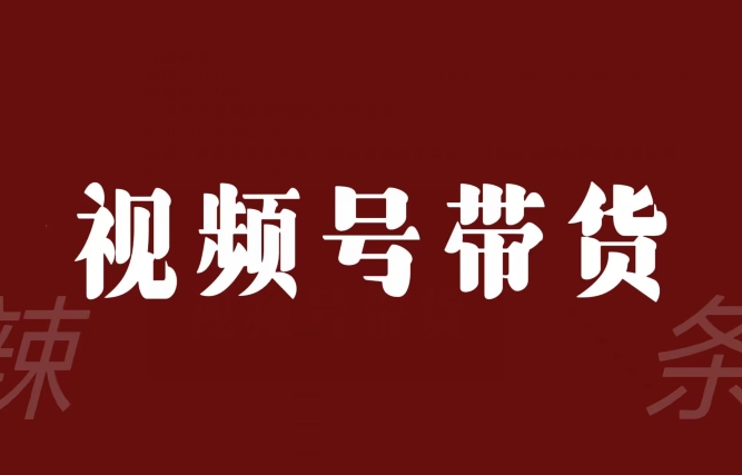 视频号带货联盟，赚信息差的带货钱，只需手机随时随地都可以做！-八号资源库