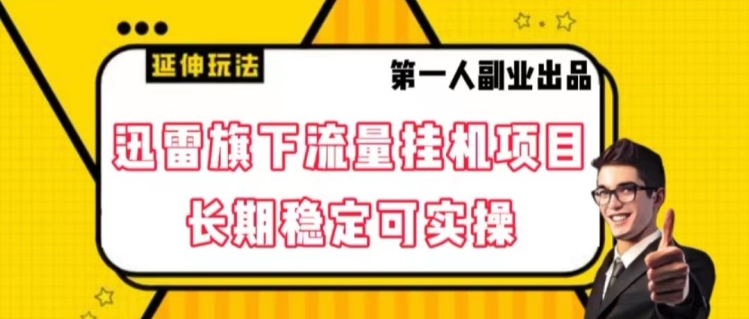 迅雷旗下流量挂机项目，长期稳定可实操【揭秘】-八号资源库
