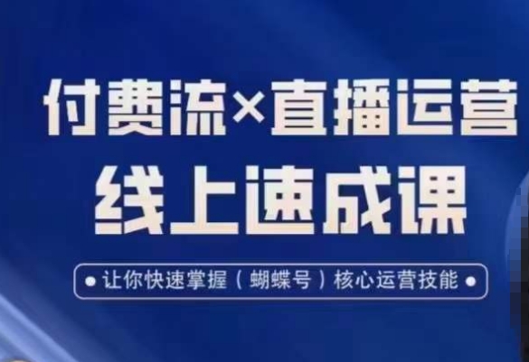 视频号付费流实操课程，付费流✖️直播运营速成课，让你快速掌握视频号核心运营技能-八号资源库