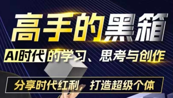 高手的黑箱：AI时代学习、思考与创作-分红时代红利，打造超级个体-八号资源库