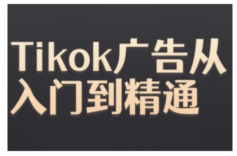 Tiktok Ads实操教程，Tiktok广告从入门到精通-八号资源库