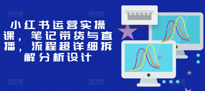 小红书运营实操课，笔记带货与直播，流程超详细拆解分析设计-八号资源库