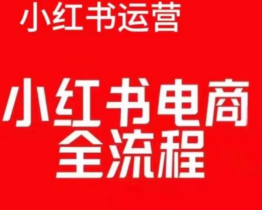 红薯电商实操课，小红书电商全流程-八号资源库