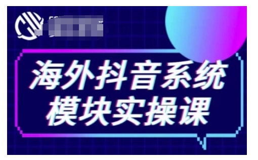 海外抖音Tiktok系统模块实操课，TK短视频带货，TK直播带货，TK小店端实操等-八号资源库