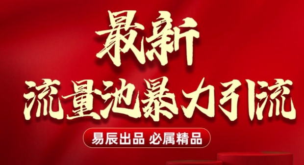 最新“流量池”无门槛暴力引流(全网首发)日引500+-八号资源库
