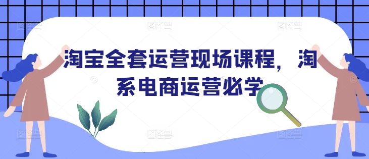 淘宝全套运营现场课程，淘系电商运营必学-八号资源库
